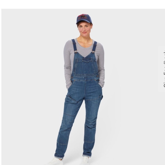 *NWOT* Brand New Duluth Trading Co Overalls for Women. Blue Denim. Size 18 Reg. - Picture 16 of 16
